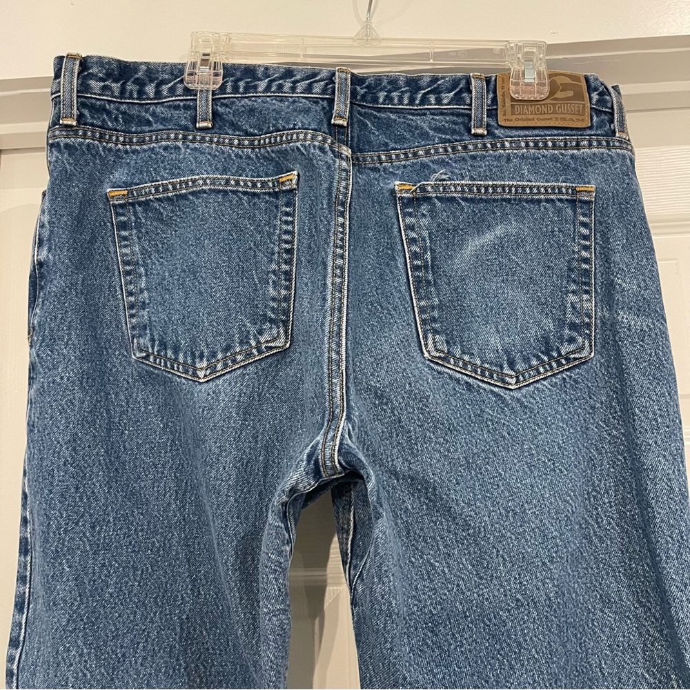 Diamond Gusset Relaxed Fit Jean Size 40x32 medium wash - Picture 5 of 8